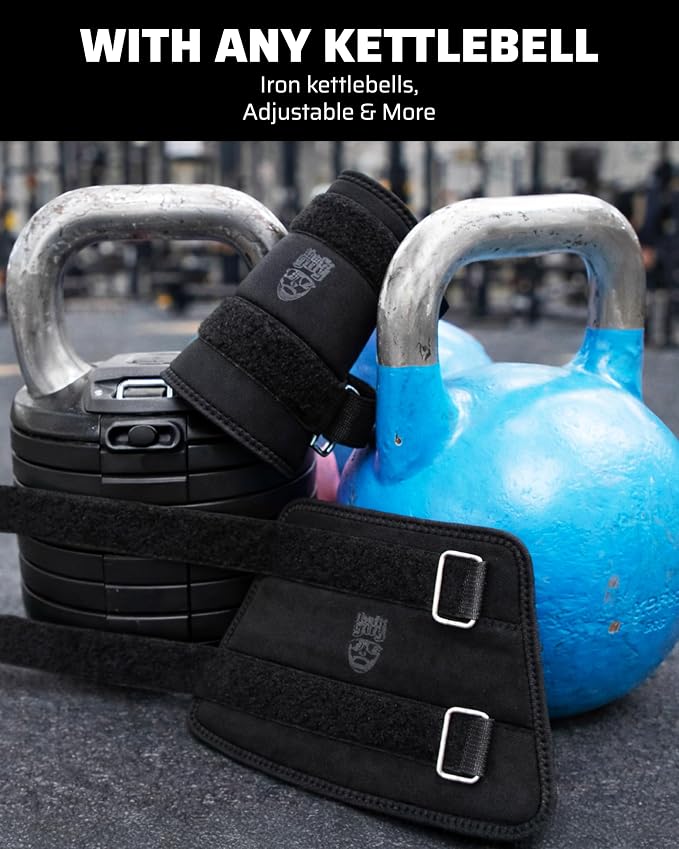 THEFITGUY Kettlebell Wrist & Forearm Guards for Men & Women, 7mm (Pair) | Impact-absorbing neoprene with adjustable straps and flexible no-insert comfort for cleans, snatches and presses