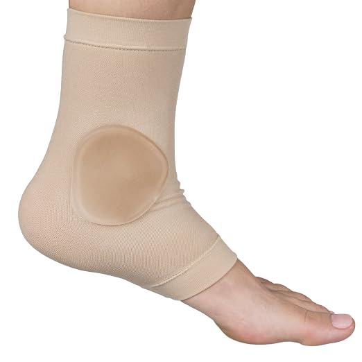 ZenToes Ankle Bone Protection Socks Malleolar Sleeves with Gel Pads for Boots, Skates, Splints, Braces - 1 Pair | Cushions ankle bones in work boots, skates, splints & braces. Helps reduce rubbing and pressure. Washable, reusable