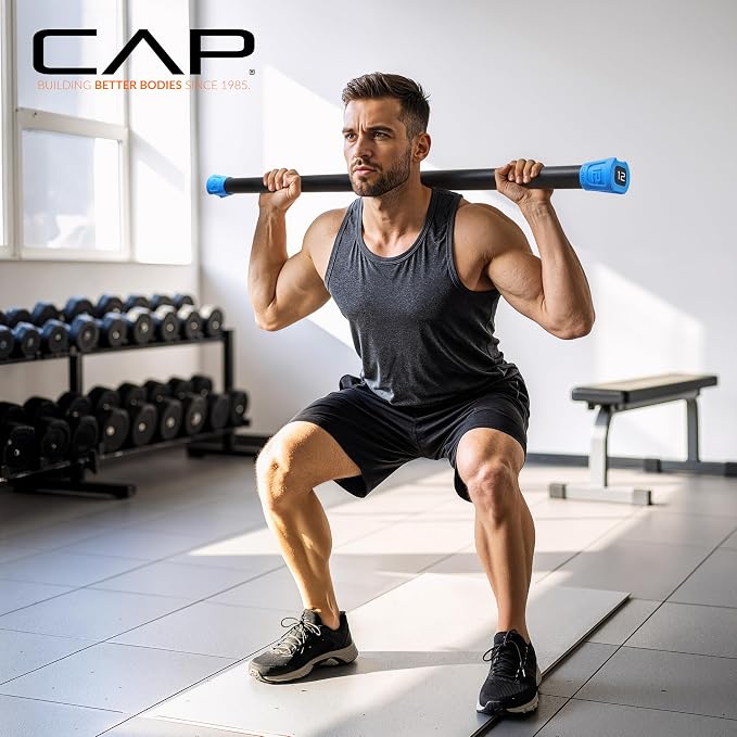 CAP Barbell Weighted Workout Bar | 5-20 lb | Multiple Options