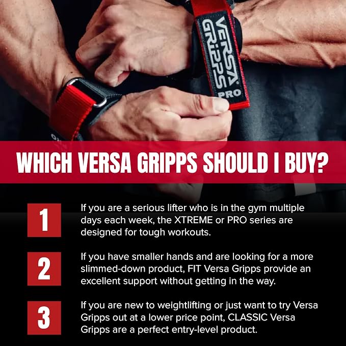 VERSA GRIPPS® PRO Wrist Straps, Choose Size and Color