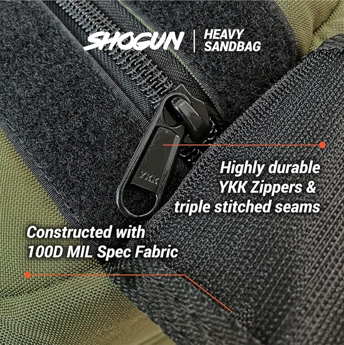 Shogun Sandbags for Working Out – Heavy Duty Workout Sandbag for Weight Training, Cross Training, Strongman, Fitness & Military Use – Adjustable Exercise Sand Bags for Full Body Training