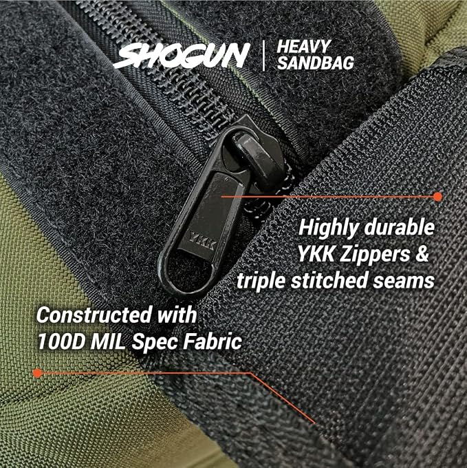 Shogun Sandbags for Working Out – Heavy Duty Workout Sandbag for Weight Training, Cross Training, Strongman, Fitness & Military Use – Adjustable Exercise Sand Bags for Full Body Training