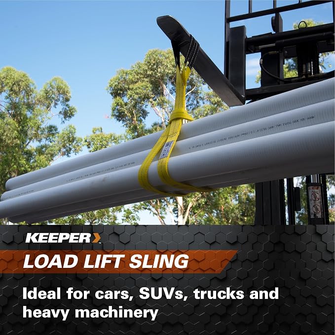 Keeper 02604 Lift Sling, 1 Ply, 1" x 6’ (Pack of 8)