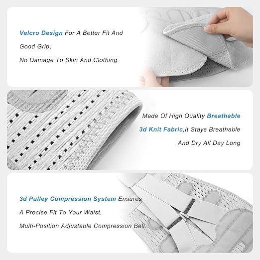 Back Brace for Lower Back Pain Relief for Women Adjustable Lumbar Support Belt Breathable 4D Mesh Fabric for Herniated Disc,Sciatica,Scoliosis Home Work Sports