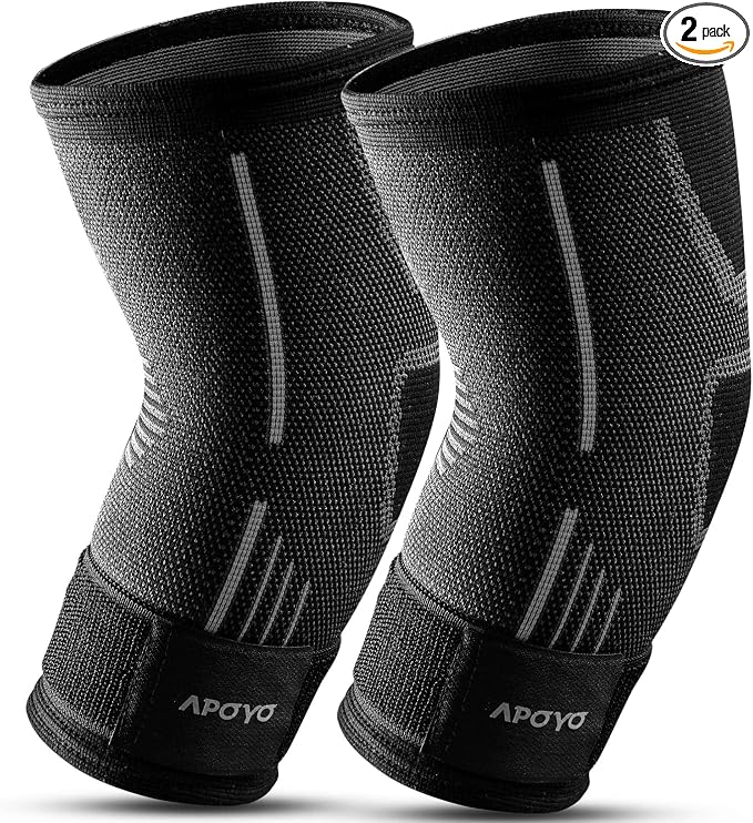 APOYO Tennis Elbow Brace for Women & Men, Workout and Everyday Use (XXL) | Elbow Compression Sleeve for Arthritis, Tendonitis, Tennis Elbow & Golfers Elbow, Reduce Joint Pain During Fitness Activity
