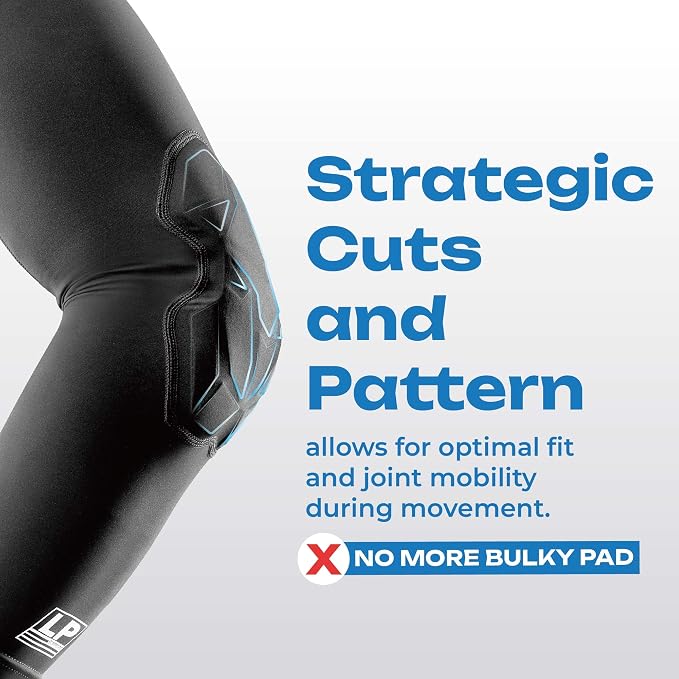 LP SUPPORT IM510 Shield Padded Arm Sleeve, Protective Elbow Support for Tennis, Basketball, Volleyball for Men & Women