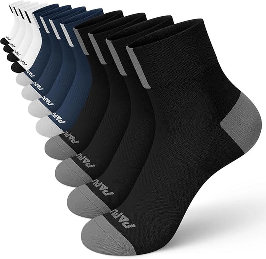 Ankle Compression Socks for Women 6 Pairs, Running Socks with Arch Support | Moisture Wicking Cushioned Plantar Fasciitis Socks for Walking, Jogging, Climbing, Tennis, Golf, Fitness and Everyday Use