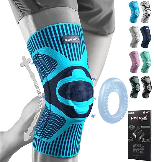 NEENCA Professional Knee Brace, Medical Knee Support for Women & Men Relief | Patented Patella Gel Pad & Side Stabilizers, Compression Sleeve for Knee Pain, Swelling, ACL, PCL, Arthritis, Sports, Workout