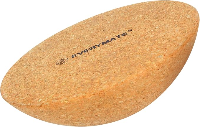 Cork Balance Board Kit, Foot & Ankle Strengthener with Massage Roller/Ball,Balance Board Half & Half-Moon Ball, for Enhance Mobility & Prevent Falls Improve Foot Function for Home/Office/Gym