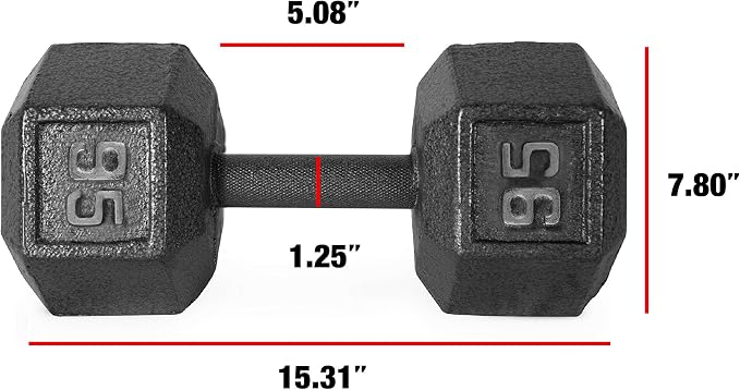 CAP Barbell Cast Iron Hex Dumbbell | Multiple Options