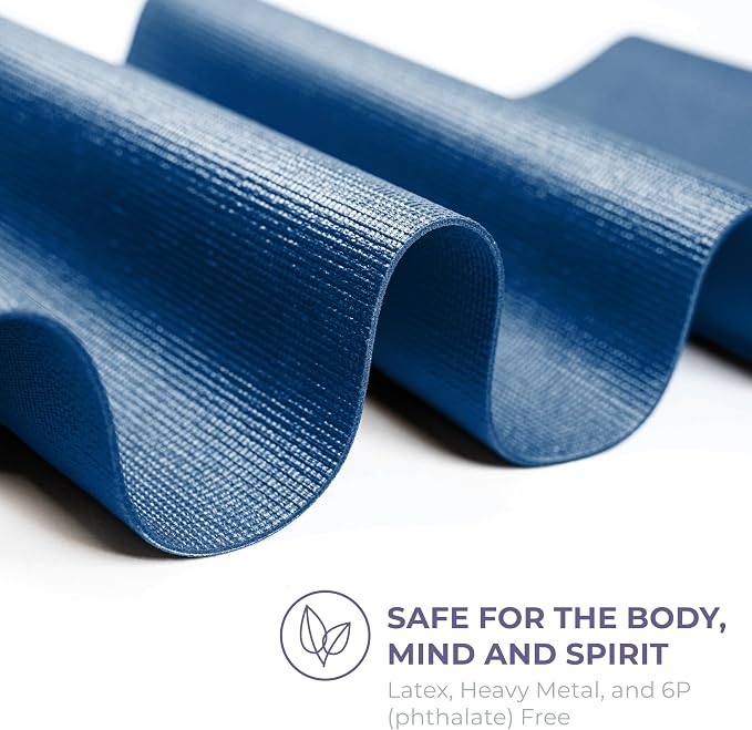 Voyage 5mm Studio Yoga Mats, 6 Pack, 72x24in | Extra Long, Anti-Tear Exercise Mats for Workout, Stretching, Fitness - Non Slip Gym Mats for Home, Schools and Studios