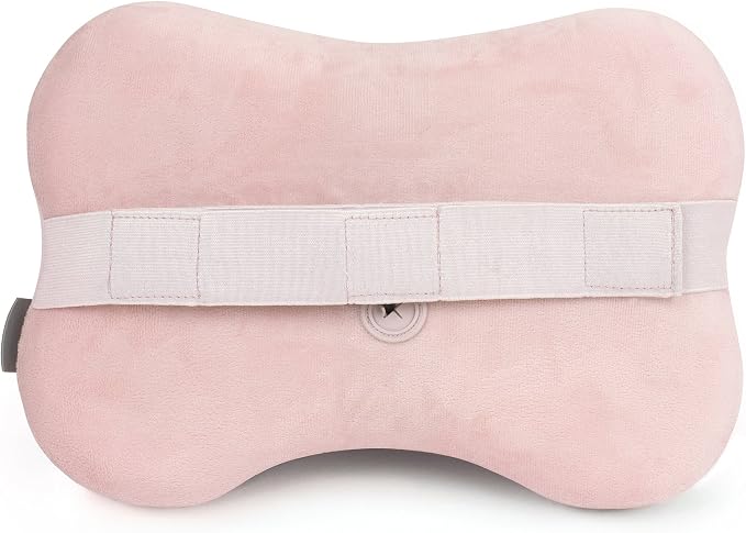 Zyllion ZMA-13 Back and Neck Massager with Heat for Pain Relief, Pink | Shiatsu, Deep Tissue, 3D, Electric, Kneading, Massage Pillow, Muscle Therapy, Doctor Recommended, Car Adapter, Not Cordless