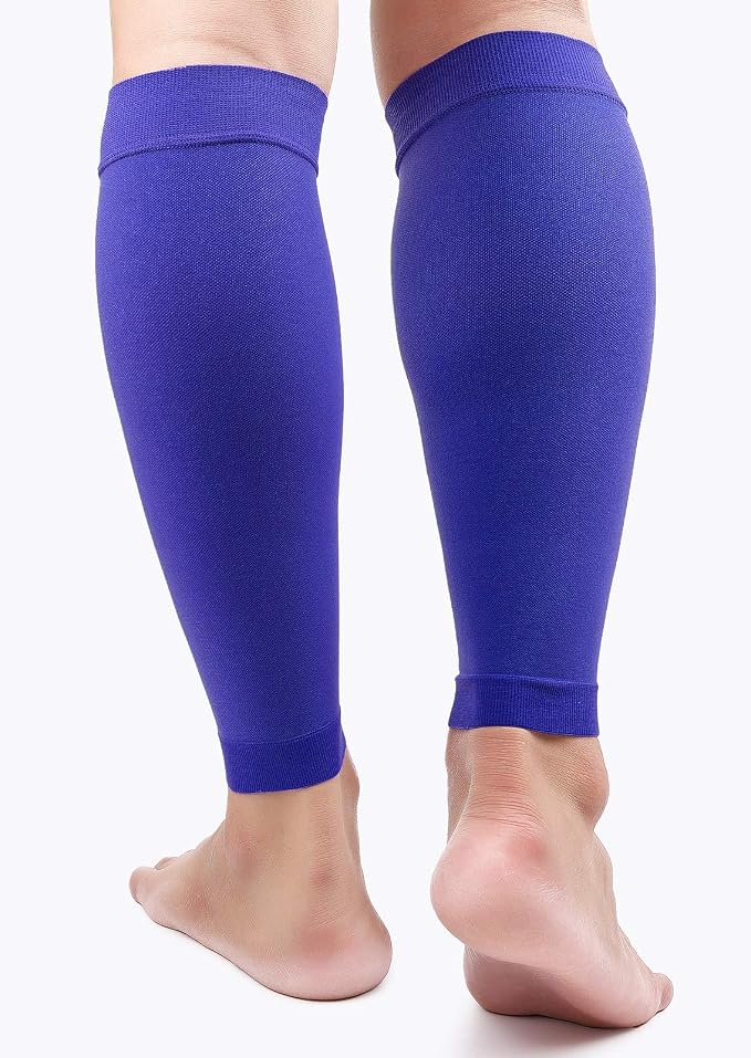 TOFLY Calf Compression Sleeve 20-30mmHg 1 Pair Footless For Men & Women | Footless Compression Socks For Leg Support, Shin Splint, Pain Relief, Swelling, Varicose Veins, Maternity, Nursing, & Travel