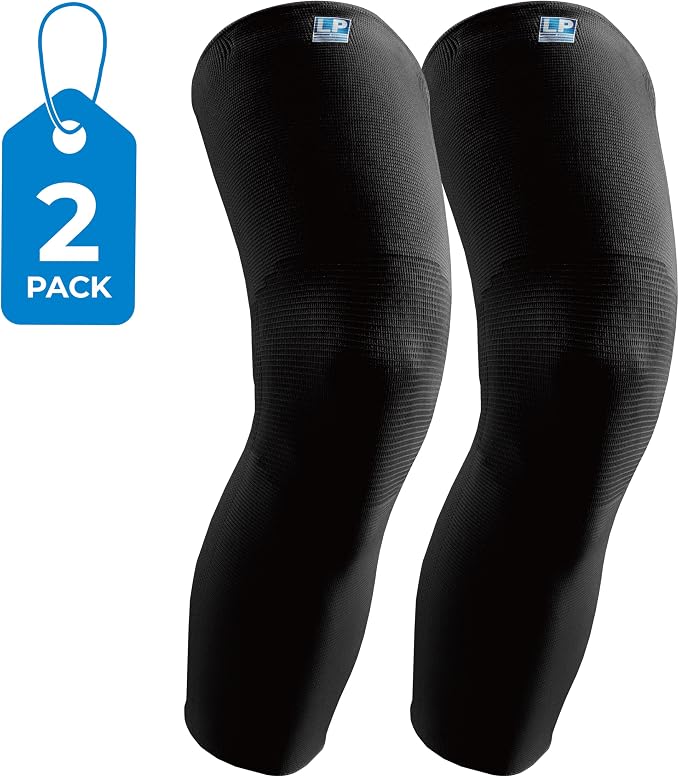 LP SUPPORT 667 Compression Sleeve Leg Full Length for Sports, Cycling, Running, Basketball, for Men Women (S - XL)