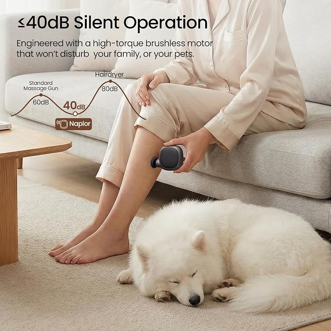 Mini Massage Gun, Small Handheld Muscle Massager for Face Neck Scalp | Palm-Sized Deep Tissue Travel Massage Gun, Pocket Massage Gun Portable, Lightweight, Quiet, USB-C, Gift for Women & Men