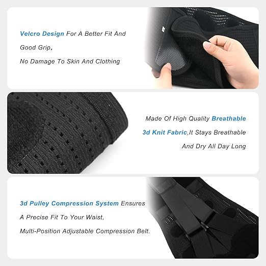 Back Brace for Lower Back Pain Relief for Women Adjustable Lumbar Support Belt Breathable 4D Mesh Fabric for Herniated Disc,Sciatica,Scoliosis Home Work Sports