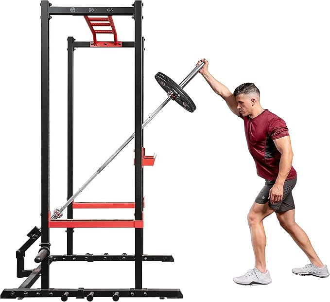 Sunny Health & Fitness Power Cage Squat Rack Attachments for Home Gym | Strength Training, Expanded Workout Variety, Durable Construction, Secure Fit, Quick Installation, Versatile Exercise Support