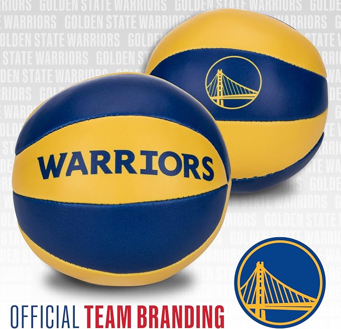 Franklin Sports NBA Toy Basketballs - 2 Pack of Kids Soft Mini Basketballs for Over The Door + Indoor Hoops - NBA Fan Shop