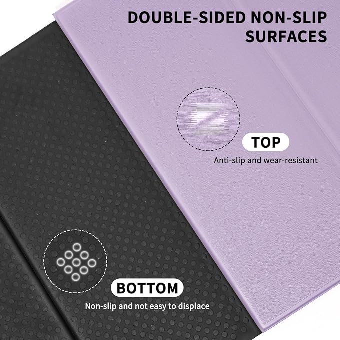 Foldable Yoga Mat Extra Large 74"×31.5" | Double-Sided Non-Slip,Extra Wide Foldable Design,8mm Extra Thick,Exercise Mat for Home, Studio and Travel Use