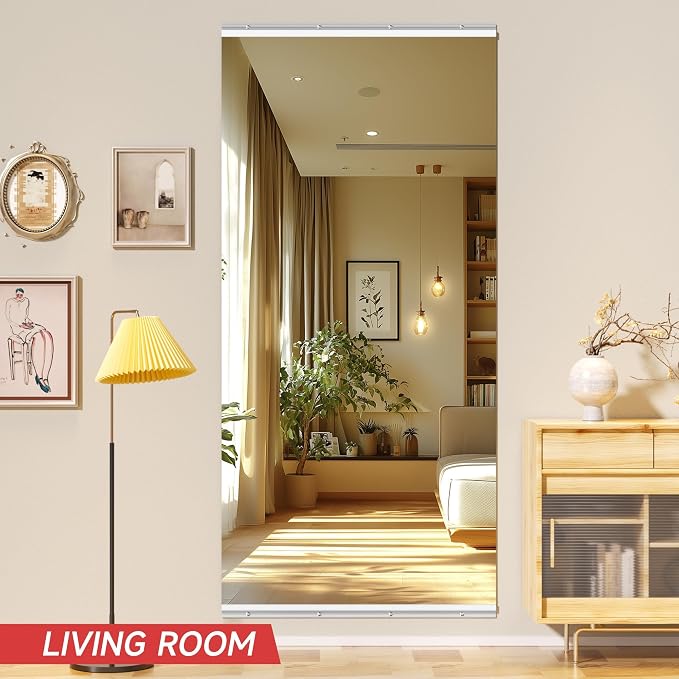 83"x40" Large Home Gym Mirror, Oversized Full Body Wall Mounted Fitness Mirror, 4MM Professional Grade Tempered Glass for Yoga, Studio with Complete Kit