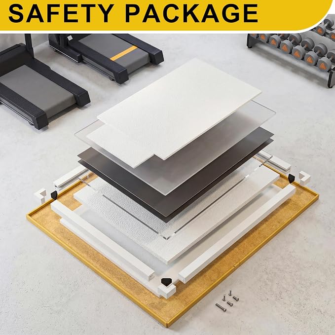 Home Gym Mirrors for Wall, 2 Pack 36" x 60" Frameless Full Length Glass Panels for Garage Gym, Workout Room, Dance Studio, Silver