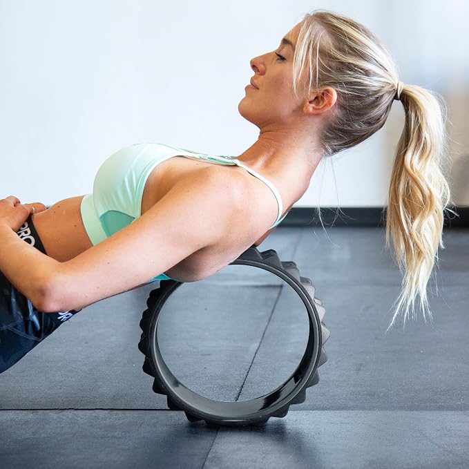 Chirp Wheel XR 3-Pack Foam Roller Set, Back & Neck Pain, 10/6/4" Black