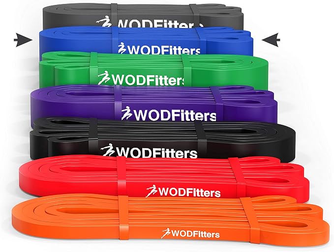 WODFitters Pro Series Pull-Up Assistance Bands – Premium Resistance Loop Bands for Assisted Pull Ups, Muscle Ups, Strength Training & Mobility – Durable Bands for Functional Fitness