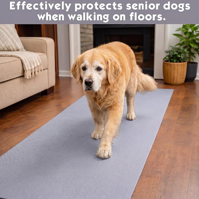 Nuanchu Yoga Mat Roll 24 inch Width, 4mm Thick Non Slip Exercise Mat, Large Anti Tear Gym Flooring for Home Workout, Fitness, Senior Dog Floor Protection