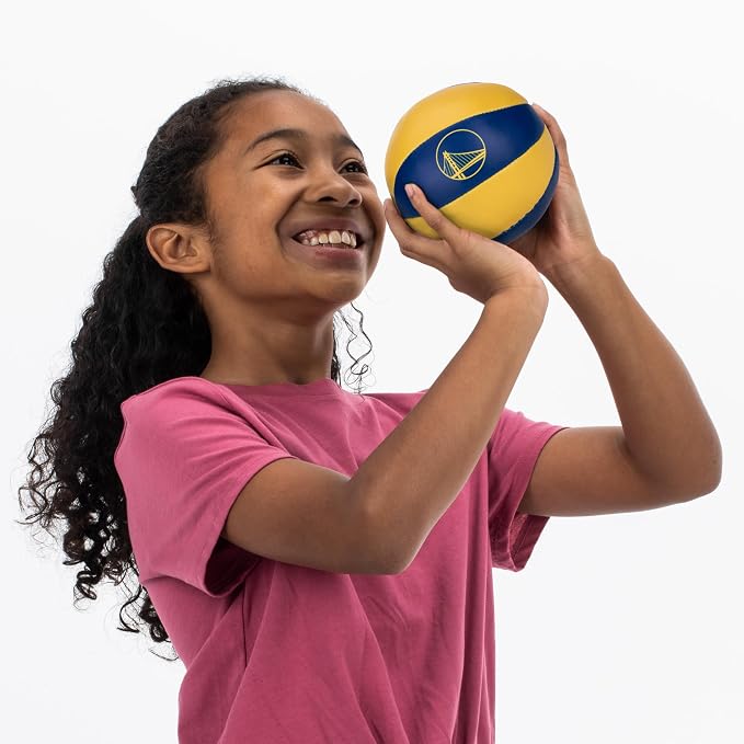 Franklin Sports NBA Toy Basketballs - 2 Pack of Kids Soft Mini Basketballs for Over The Door + Indoor Hoops - NBA Fan Shop