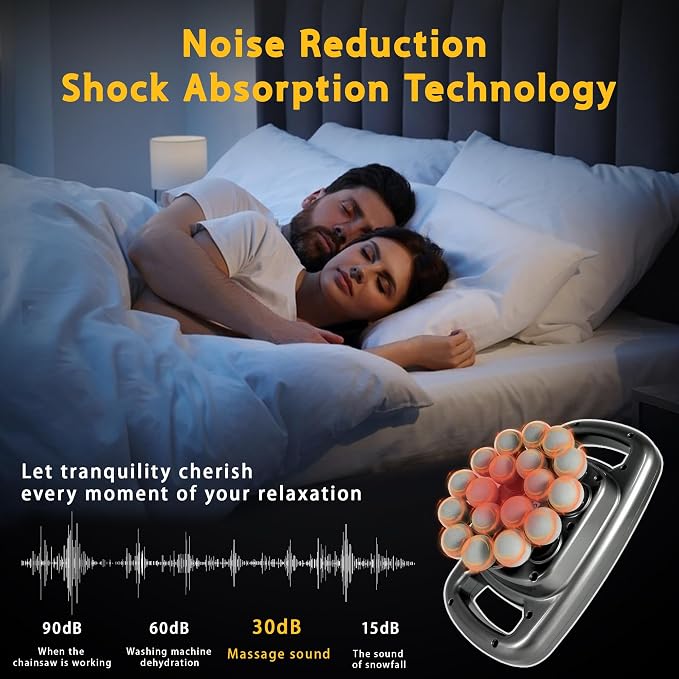 18 Head Massage Gun Set, Massager Gun Deep Tissue, Back Massager | 9 Modes 9 Intensities, 3000 RPM High, Deep Tissue Percussion Massager, Massage Gun Legs, Shoulders, Back, Body, Home Gym