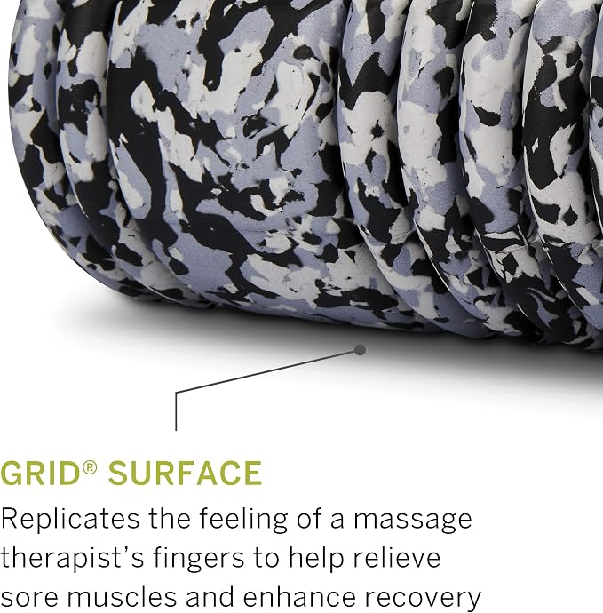 TRIGGERPOINT Performance Therapy Grid Foam Roller for Exercise, Deep Tissue Massage and Muscle Recovery, Original (13-Inch), Grey Camo