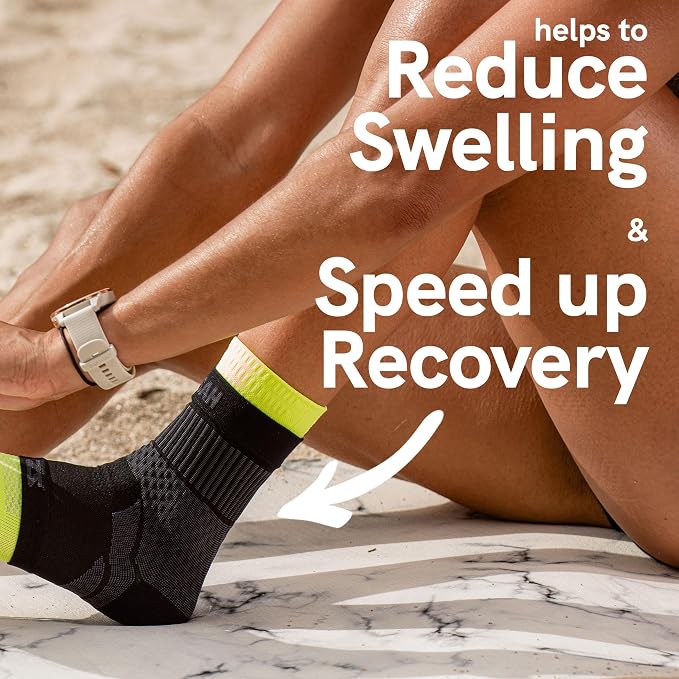 Zensah Ankle Support - Compression Ankle Brace - Running, Soccer, Sports - Ankle Sleeve Helps Sprains, Tendonitis, Pain