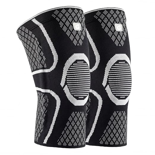 GOOGAH Knee Brace for Women Men - Knee Compression Sleeve for Knee Pain Relief, Arthritis, Meniscus Tear, ACL & MCL Support (2 Pack)