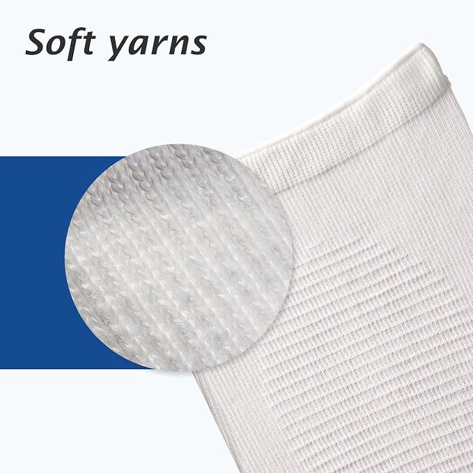Actimove Everyday Supports Mild Knee Support - Mild Support, Lightweight, Easy to Apply for Slightly Swollen and Aching Knees – White, Large | White, Large, Light Support for Swollen Knees, Lightweight Design for Left or Right Wear