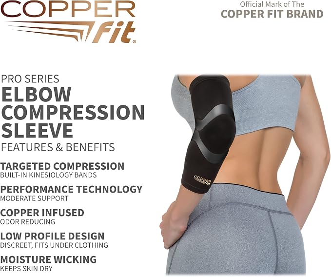 Copper Fit Pro Series Performance Compression Elbow Sleeve