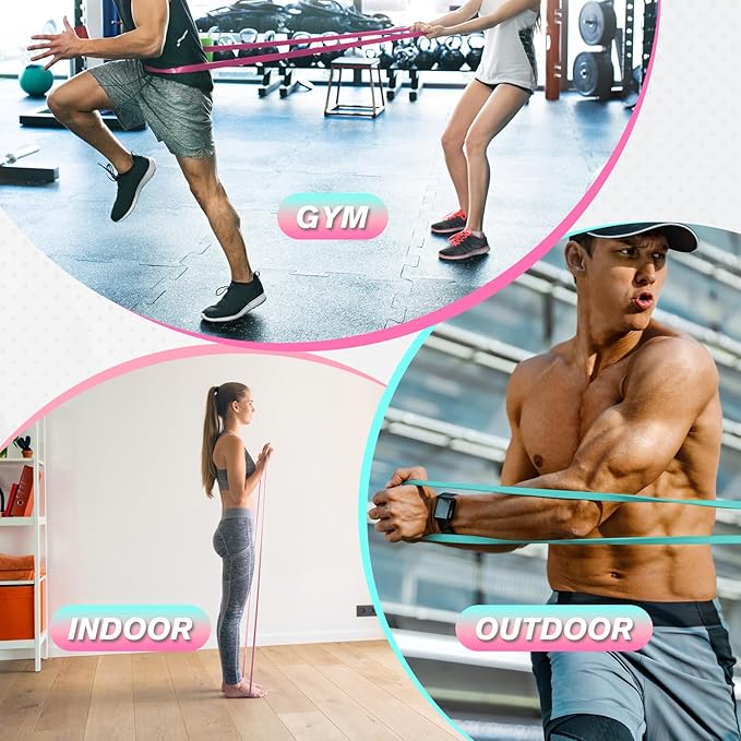 RitFit Pull Up Assist Band in Natural Latex for Stretching and Mobility | Resistance Band,Eco-Friendly Latex, Pull-Ups Powerlifting, Physical Therapy Rehab, Full-Body Training, Mobility Training