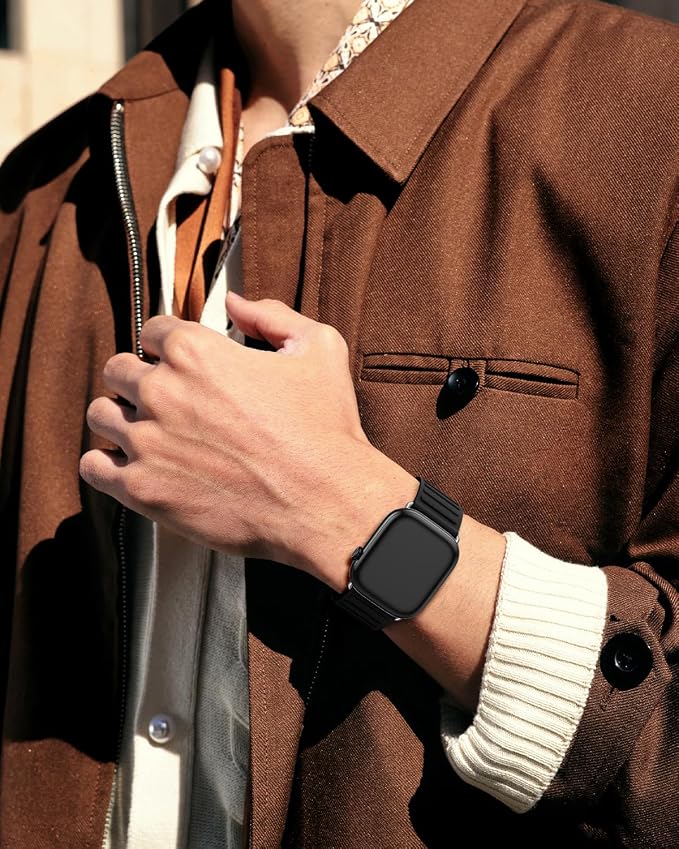Magnetic Link Sport Band Compatible with Apple Watch Bands for Men Women | Patented Solo Loop Band 40mm 38mm 41mm 44mm 45mm 42mm 49mm, Sport Strap for iWatch Series 11 10 9 8 7 6 5 4 3 2 1 Ultra SE
