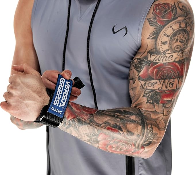 Versa Gripps® Classic Wrist Straps, Train Better, Choose Size and Color | Replaces Straps, Gloves & Hooks, Shorter Palm Piece, Quick Transitions, Handcrafted in the USA