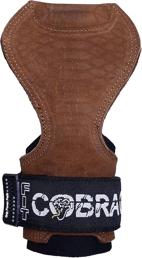 Cobra Grips Weight Lifting Gloves with Adjustable Neoprene Padded Wrist Wraps - Heavy Duty Alternative to Power Lifting Hooks for Deadlifts