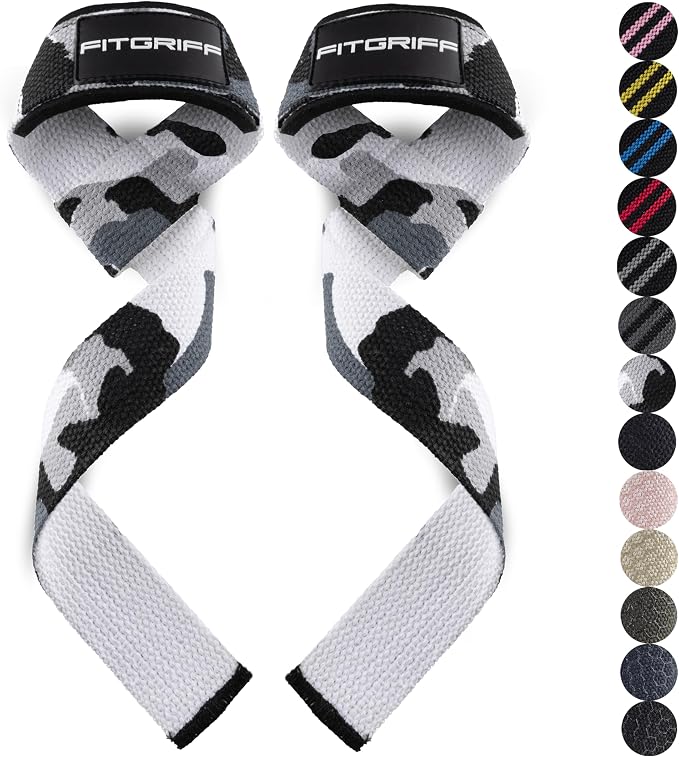 Fitgriff® Lifting Wrist Straps for Weightlifting, Gym, Deadlift, Workout (Made of Premium Cotton & Padded) - Men & Women