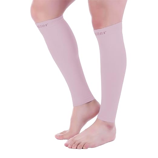 Doc Miller Calf Compression Sleeves 30-40 mmHg for Men & Women, 1 Pair | Knee High, Medical Grade, Footless Compression Socks, Shin Splints, Leg Swelling, Varicose Veins, Wide Calf, Nurses, Recovery