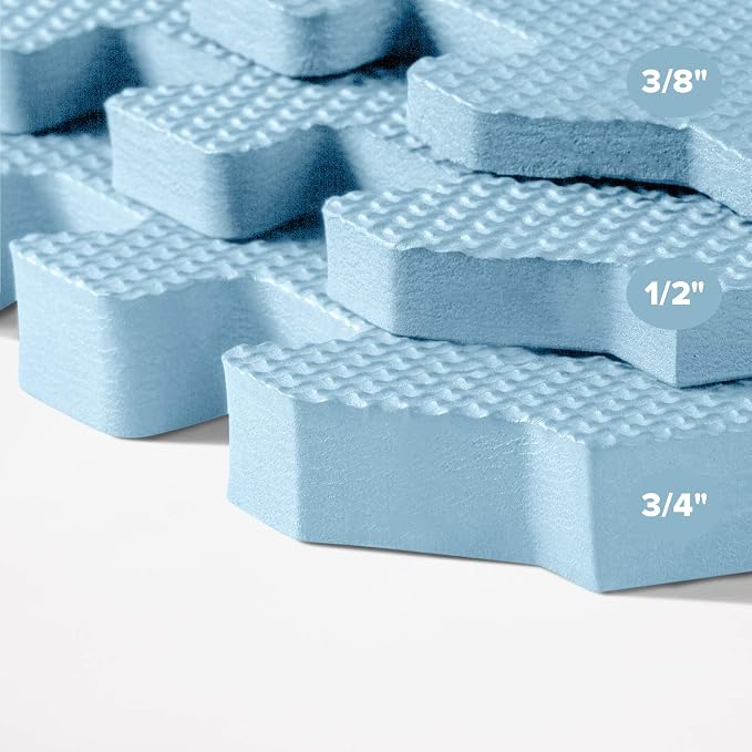 We Sell Mats 1/2-inch Multi-Purpose, Sky Blue, 48 Sq Ft (12 Tiles)
