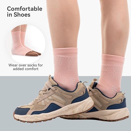 2 Pack Ankle Brace & Ankle Compression Sleeve for Women Men | Arch Support Socks, All-Day Wear, Achilles Tendonitis Brace for Plantar Fasciitis, Sprains, Foot Swelling Relief