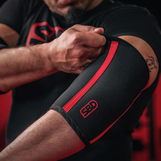 SBD Elbow Sleeves – Maximum Support & Compression with Full Mobility – Strength Training & Powerlifting, Made in Great Britain