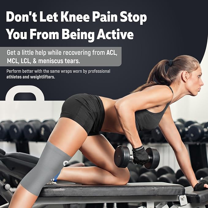 Knee Brace for Women & Men (Pair) – Knee Sleeves for Running, Workout, Weightlifting & Sports – Compression Knee Support for Knee Pain Relief, Meniscus Tear & Arthritis