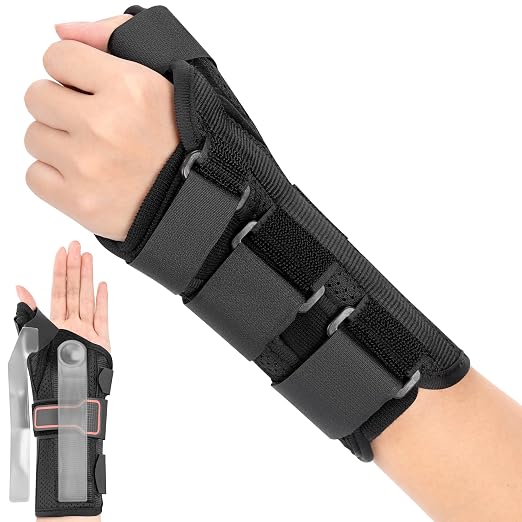 Medibot Wrist Brace & Thumb Spica Splint, for De Quervain's Tenosynovitis, Tendonitis, Carpal Tunnel & Arthritis Wrist Support Thumb Splint (Left Hand - Small)
