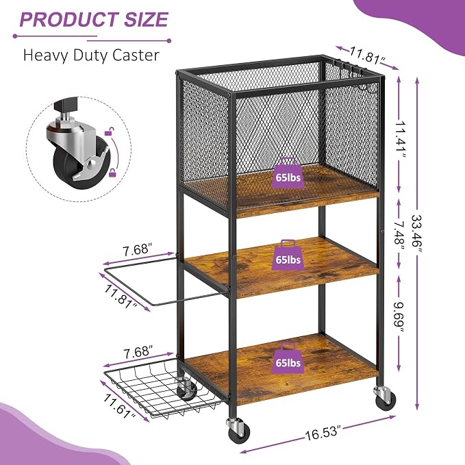 Dumbbell Rack, Yoga Mat Storage Holder, Home Gym Storage Rack, Workout Equipment Storage Organizer, Weight Storage Holder Rack with Hooks and Wheels