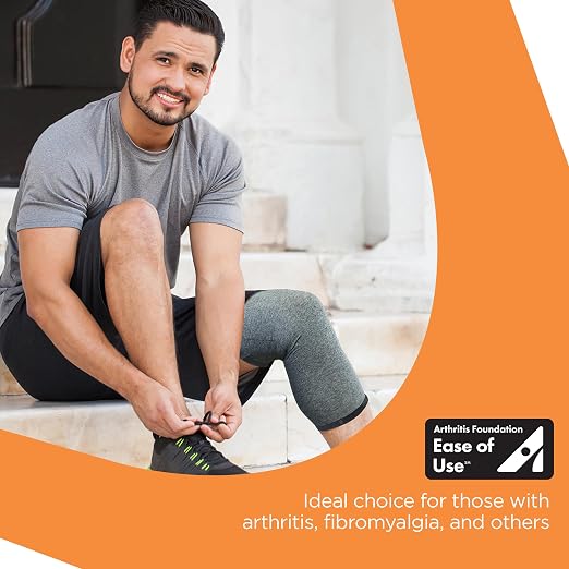 Brownmed IMAK Compression Arthritis Knee Sleeve - Knee Support Brace for Joint Pain, Circulation & Swelling Relief - Medium