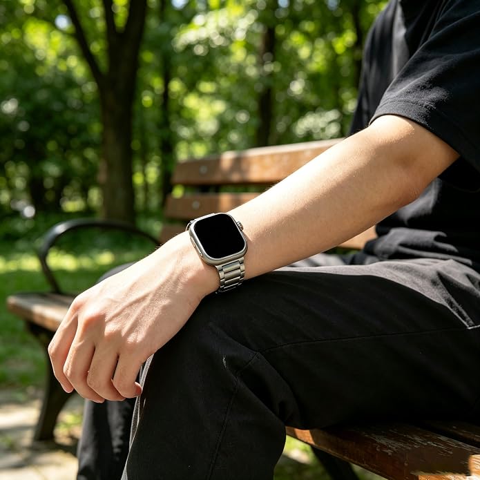 For Apple Watch Band 49mm 46mm 45mm 44mm 42mm 41mm 40mm 38mm, Stainless Steel Quick Release Tool-Free Band, For iWatch Ultra 3 2 1 SE Series 11 10 9 8 7 6 5 4 3 2 1