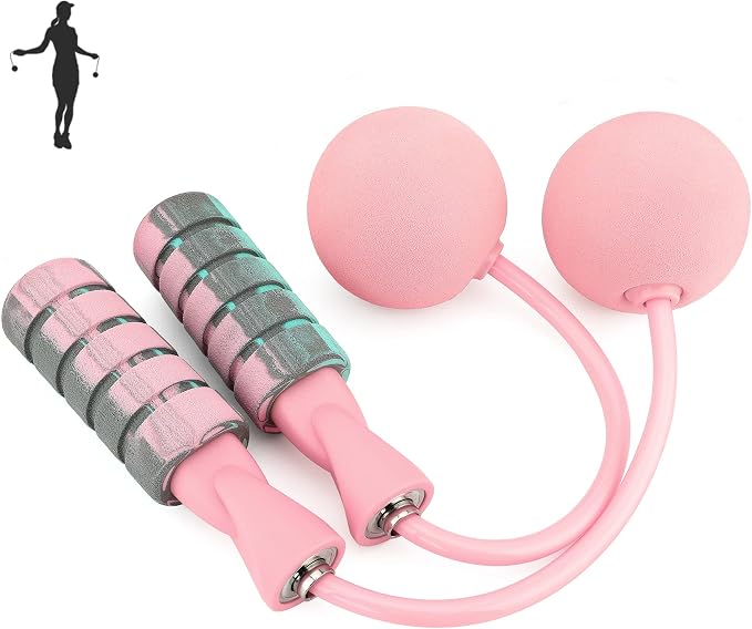 Jump Rope, Training Ropeless Skipping Rope for Fitness, Adjustable Weighted Cordless Jump Rope for Men and Women